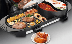 Electric HotPot With BBQ Grill