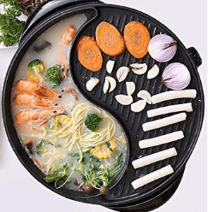BBQ electric hot pot with Grill