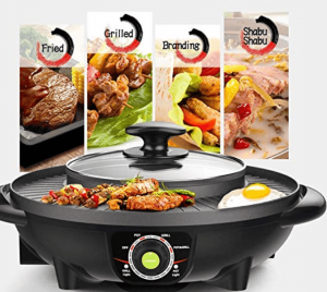 LIVEN SK-J3201 Electric Grill with Hot Pot Reviews